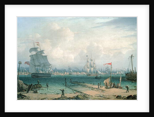 View of Liverpool, from Cheshire by Robert Salmon