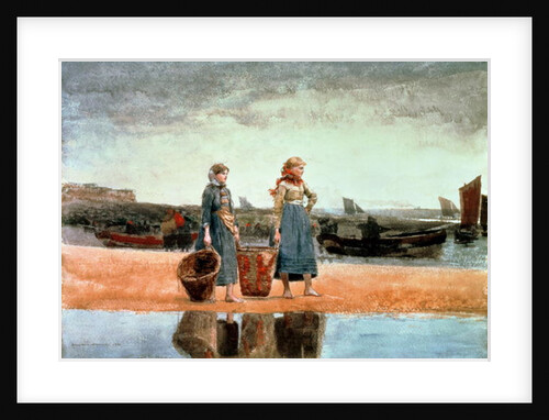 Two Girls on the Beach, Tynemouth, 1891 by Winslow Homer