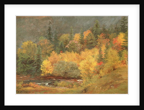 Autumn by the Brook, 1855 by Jasper Francis Cropsey