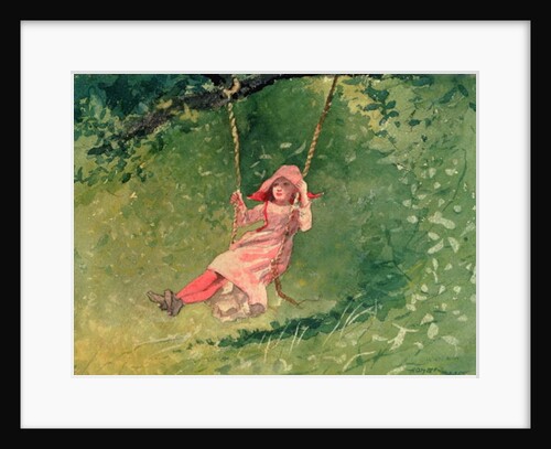 Girl on a Swing by Winslow Homer