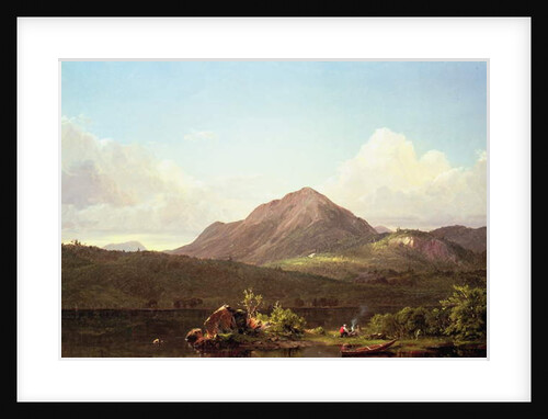 Camp Fire in the Maine Wilderness by Frederic Edwin Church