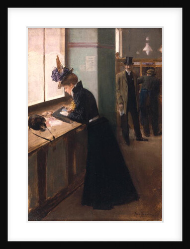 At the Telegraph by Jean Beraud