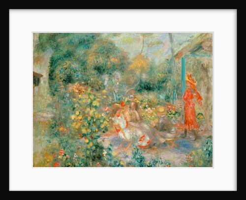 Young Girls in the Garden at Montmartre, 1893-95 by Pierre Auguste Renoir