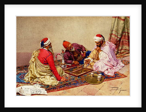 The Backgammon Players by Giulio Rosati