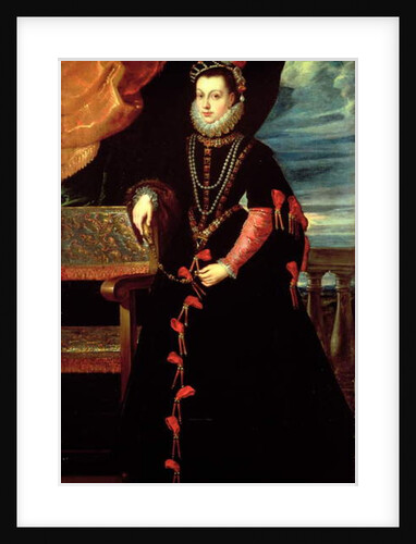 Portrait of Isabelle de Valois, Queen of Spain, wife of Philip II of Spain by Peter Paul (studio of) Rubens