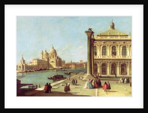 Entrance to the Grand Canal, Venice, with the Piazzetta and the Church of Santa Maria della Salute by G. Canaletto