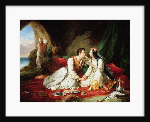Byron as Don Juan, with Haidee, 1831 by Alexandre Colin