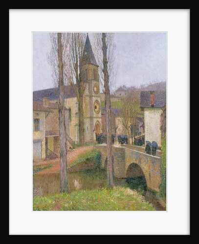 Time for Mass at Labastide du Vert by Henri Jean Guillaume Martin