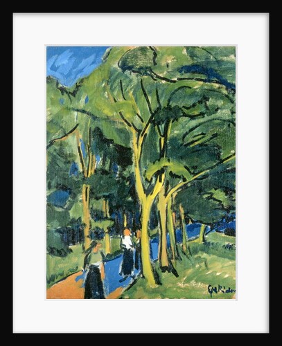 Waldstrasse, c.1910 by Ernst Ludwig Kirchner