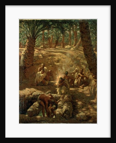 Berbers at an Oasis Well by Alphonse Etienne Dinet