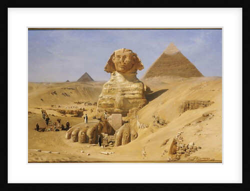 Excavation of the Sphinx, 1887 by Ernest Carl Eugen Koerner