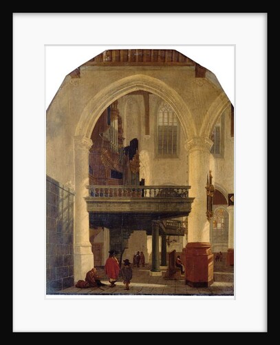 The west end of the Oude Kerk, Delft by Gerrit Houckgeest