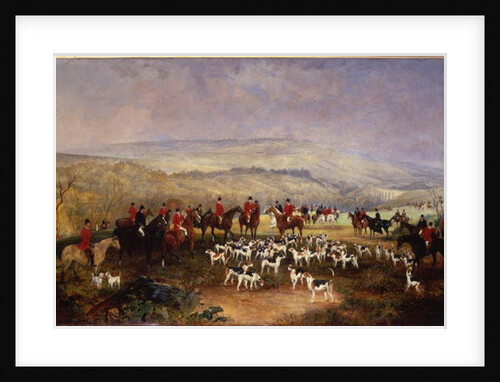 Meet of Major Browne's Fox Hounds from March's North Banks, 1872 by T. J. Gibb