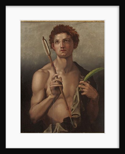 Saint Sebastian with an arrow in his right hand and the martyr's palm in his left by Andrea del Sarto