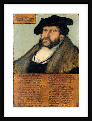 Portrait of John the Steadfast, Elector of Saxony by Lucas the Elder Cranach