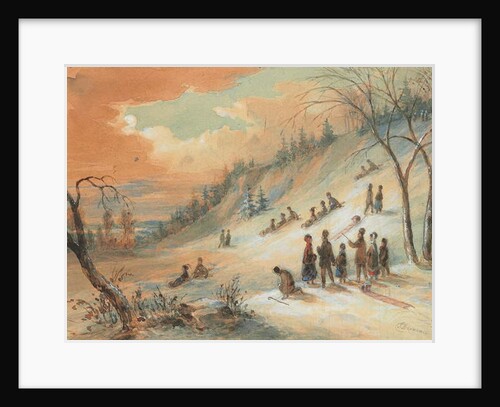 Tobogganning on a Hillside, near Montreal by James D. Duncan