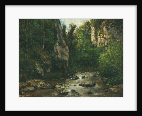 Paysage proche de Puit Noir pres d'Ornans, after 1872 by Gustave Courbet