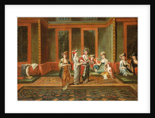 Armenian women drinking coffee in an interior by Jean Baptiste Vanmour