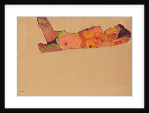 Sleeping Girl, 1910 by Egon Schiele