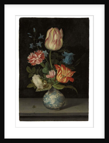 Flowerpiece in a Wanli vase by Balthasar van der Ast