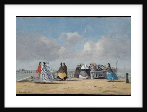 The Pier at Trouville, 1864 by Eugene Louis Boudin