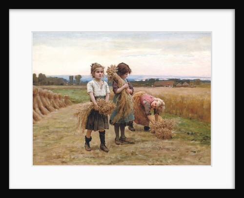The Young Harvesters, 1895 by Cesar Pattein