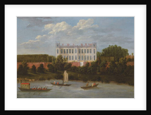 A view of Syon House from the Thames by Robert (attr. to) Griffier