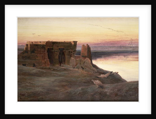 Kom Ombo Temple, Egypt by Edward Lear