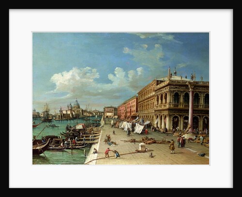 View of the Molo looking towards the entrance of the Grand Canal, Venice by William James