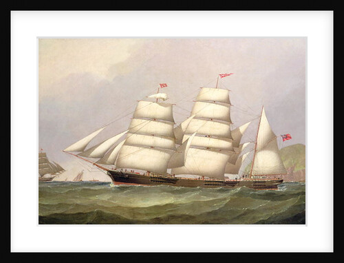 The barque 'Undaunted' off Ailsa Craig, with merchant ships beyond by C.H. Fyfe