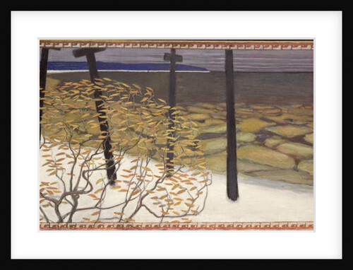 Autumn, the five crosses 1902 by Akseli Valdemar Gallen-Kallela