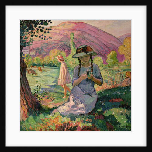 Young Girl picking Flowers, 1910 by Henri Lebasque