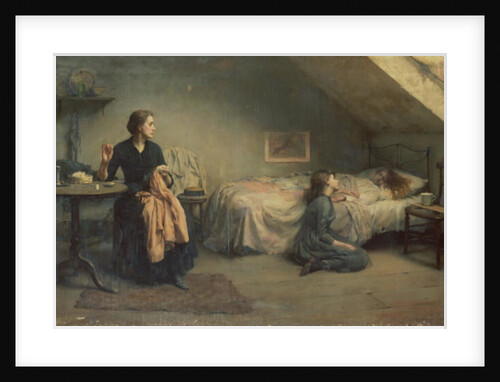 Widowed and Fatherless, 1888 by Thomas Benjamin Kennington