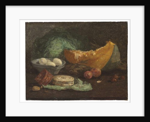 Still life with eggs and pumpkin, c.1853-56 by Eugene Louis Boudin