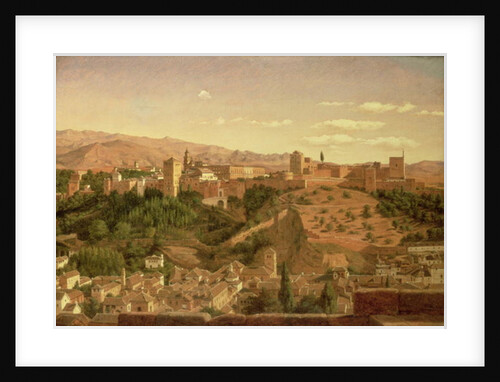 A View of Granada by Heinrich Hansen