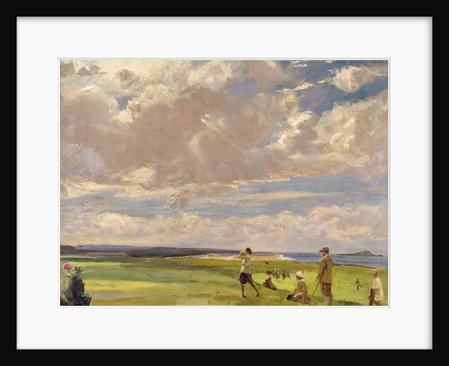 Lady Nancy Astor playing golf at North Berwick, 1920 by John Lavery