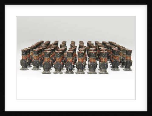 Large group of toy soldiers or campaign map-markers in the form of French infantry, c.1810-14 by Unknown Artist