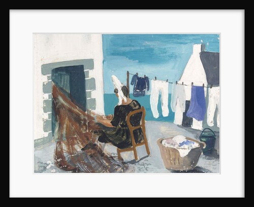 Mending Nets, Tréboul, c.1930 by Christopher Wood