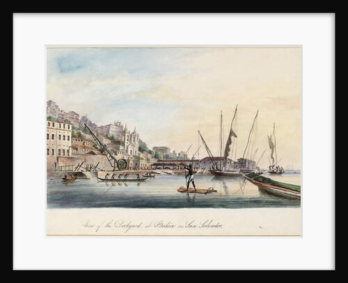 View of the Dockyard, at Bahia or San Salvador by Thomas L. Hornbrook