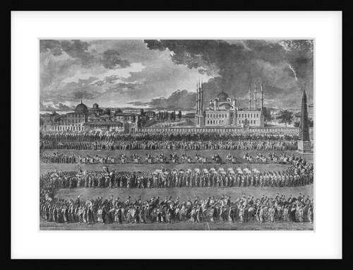 Procession of the Sultan on the Hippodrome by Jean Jacques Francois Le Barbier