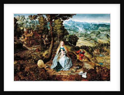 An extensive landscape with The Rest on the Flight to Egypt, Antwerp school, c.1520 by Flemish School