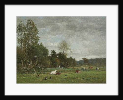 Pasture near Honfleur, 1864 by Eugene Louis Boudin