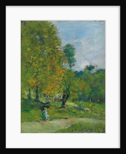 Garden at Fervaques, 1872 by Eugene Louis Boudin