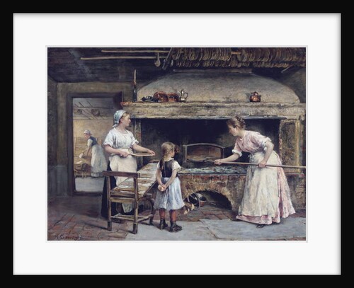 Inside a bakery, 1885 by Gustaf Olaf Cederstrom