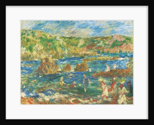 Enfants sur la plage Guernsey, c.1883 by Pierre Auguste Renoir