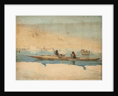 Canoes of the Savage Isles, Hudson's Strait by Captain George Francis Lyon