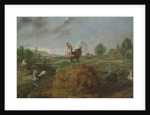 The Cock and The Pearl by Frans (studio of) Snyders