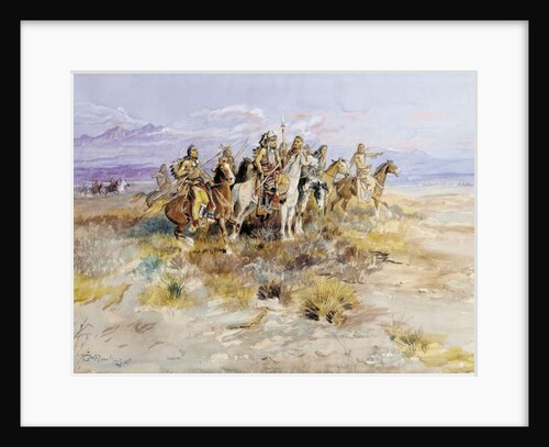 Indian Scouting Party, 1897 by Charles Marion Russell