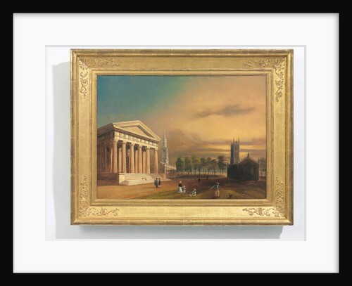 Gothic Church, New Haven by William Henry Bartlett