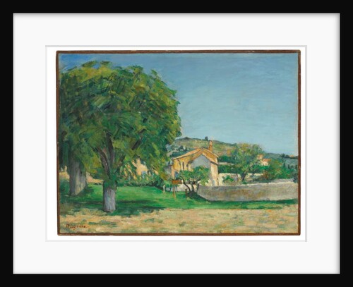 Chestnut trees and farm at Jas de Bouffan, c.1876 by Paul Cezanne